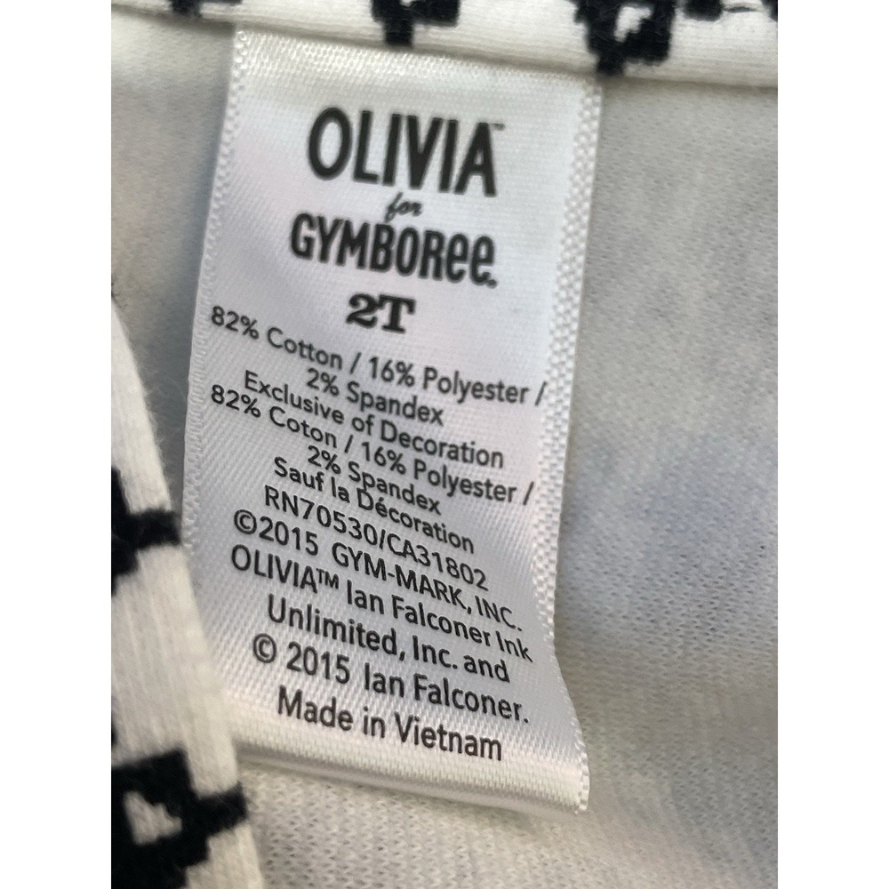 Gymboree Olivia Black White Girls Bow Jumper Dress 2T - Picture 8 of 9
